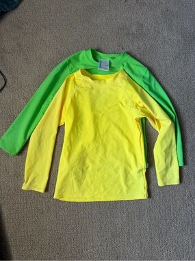 Play condition rash guard bundle kids rash guards SZ 5 sun protection neon swim